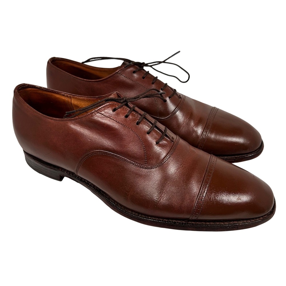 Church's Dark Brown Cap-Toe Oxford Leather Dress Shoes